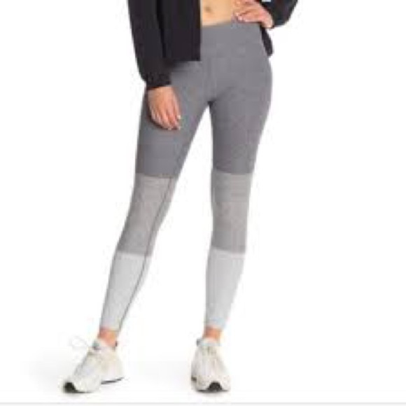 Outdoor Voices Pants - Outdoor Voices gray color block 7/8 leggings